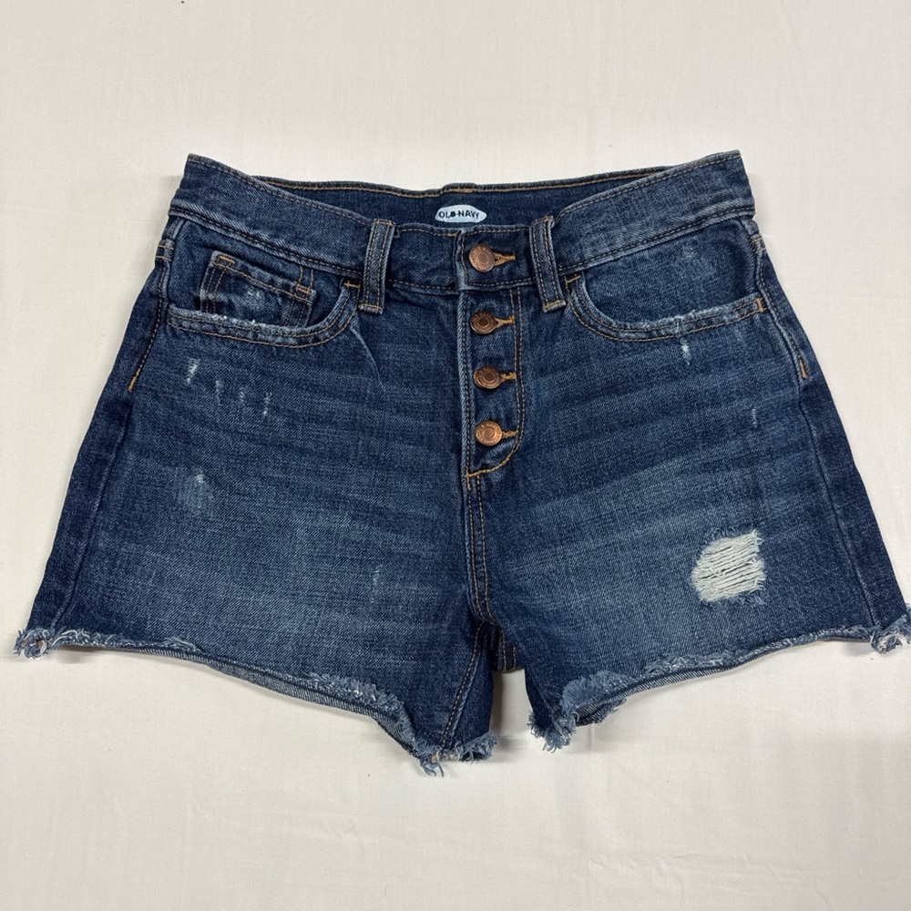 Old Navy High-waisted denim shorts Girls size 14